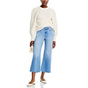 PAIGE Anessa Ankle Length Wide Leg Jeans Size 31 Helena